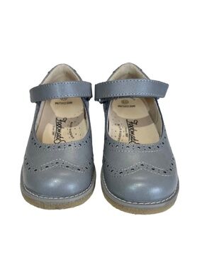 NWOT Footmates Lydia Gray Burnished Leather Mary Janes - Size 13